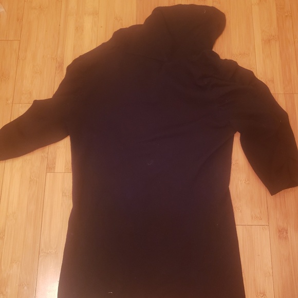 Black Scoop Neck Sweater with 3/4 Sweater size Med - Picture 3 of 3